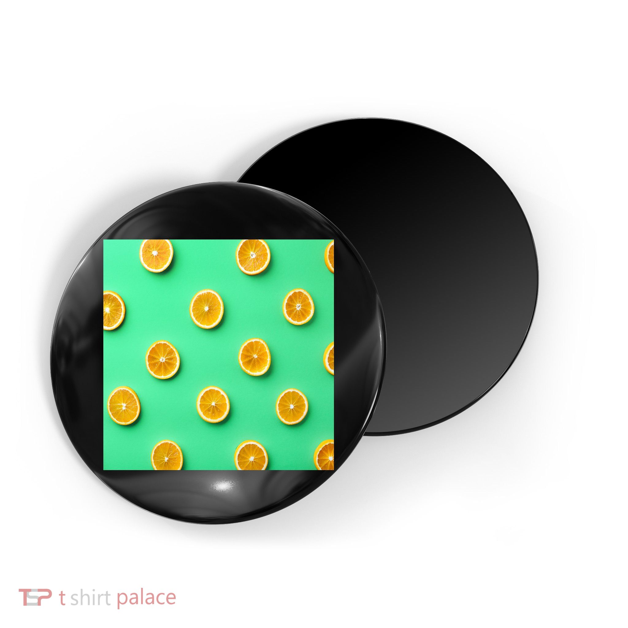 Colorful Pattern of Fresh Orange Slices  Magnet