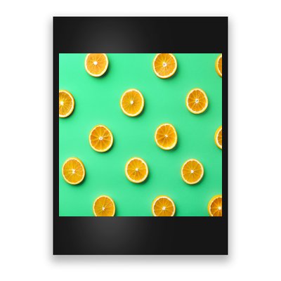 Colorful Pattern of Fresh Orange Slices  Poster