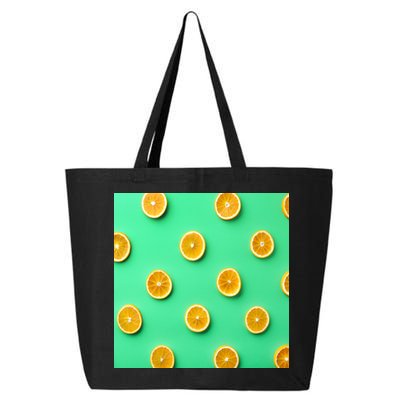 Colorful Pattern of Fresh Orange Slices  25L Jumbo Tote