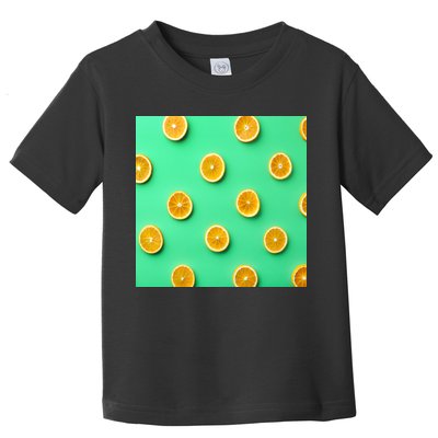 Colorful Pattern of Fresh Orange Slices  Toddler T-Shirt