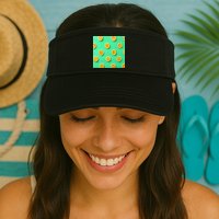 Colorful Pattern of Fresh Orange Slices  Visor