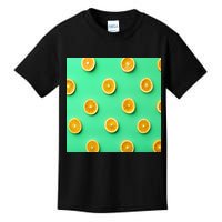 Colorful Pattern of Fresh Orange Slices  Kids T-Shirt
