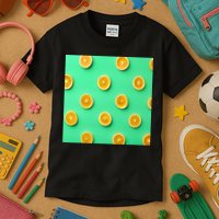 Colorful Pattern of Fresh Orange Slices  Kids T-Shirt