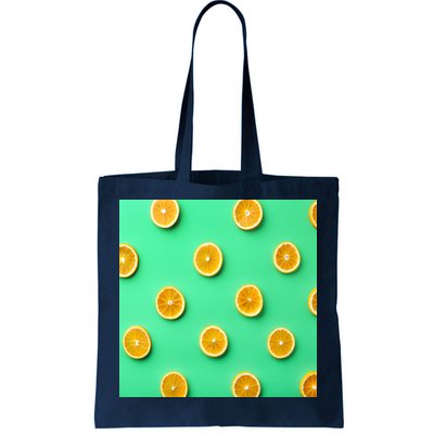 Colorful Pattern of Fresh Orange Slices  Tote Bag