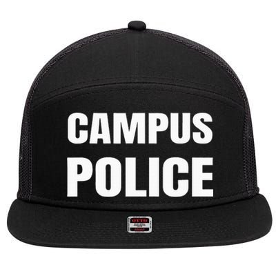 Campus Police Officer University Policeman Security Uniform 7 Panel Mesh Trucker Snapback Hat