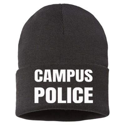 Campus Police Officer University Policeman Security Uniform Sustainable Knit Beanie