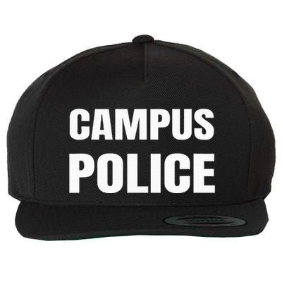 Campus Police Officer University Policeman Security Uniform Wool Snapback Cap