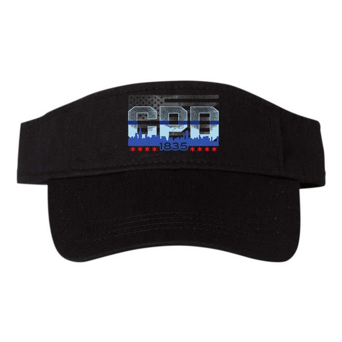 Chicago Police Officer Vintage Cpd Valucap Bio-Washed Visor