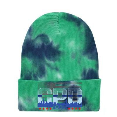 Chicago Police Officer Vintage Cpd Tie Dye 12in Knit Beanie