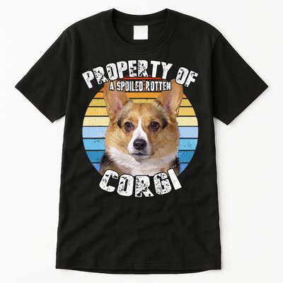 Corgi Property Of Retro Cute Dog Tall T-Shirt