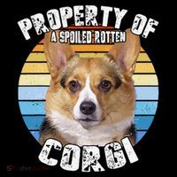 Corgi Property Of Retro Cute Dog Backpack