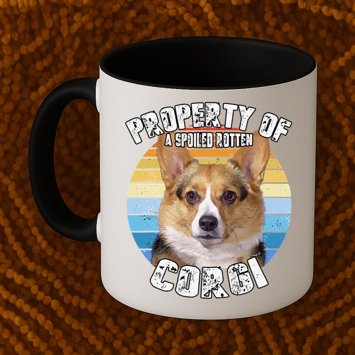 Corgi Property Of Retro Cute Dog Mug