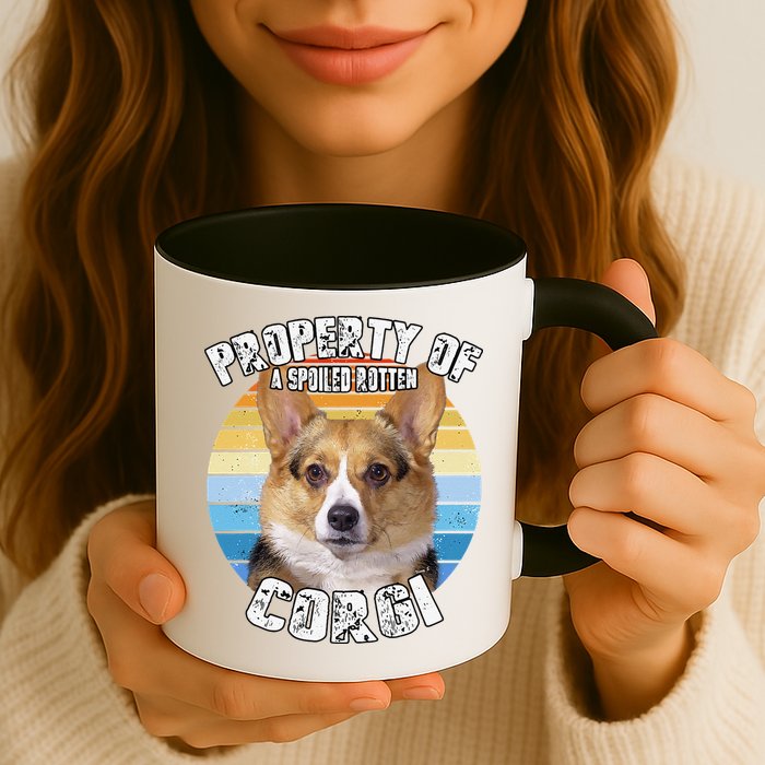 Corgi Property Of Retro Cute Dog Mug