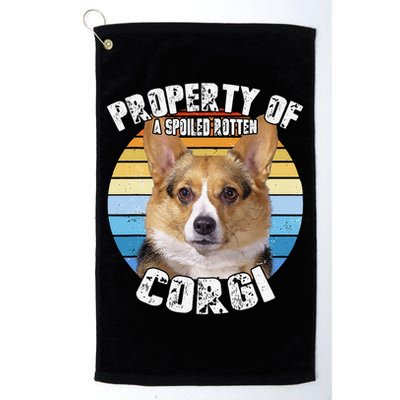 Corgi Property Of Retro Cute Dog Golf Towel
