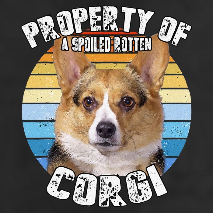 Corgi Property Of Retro Cute Dog Golf Towel