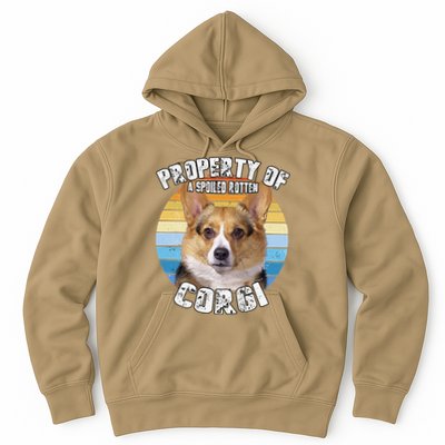 Corgi Property Of Retro Cute Dog Hoodie