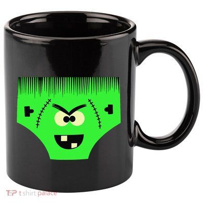 Creepy Pair Of Underwear Face Halloween Costume 11oz C Handle Ceramic Mug