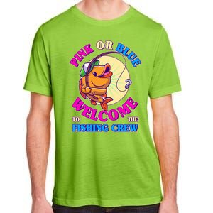 Cute Pink Or Blue Welcome To The Fishing Crew New Baby Adult ChromaSoft Performance T-Shirt