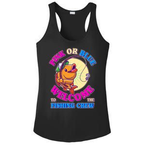 Cute Pink Or Blue Welcome To The Fishing Crew New Baby Ladies PosiCharge Competitor Racerback Tank