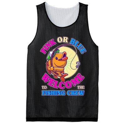 Cute Pink Or Blue Welcome To The Fishing Crew New Baby Mesh Reversible Basketball Jersey Tank