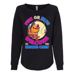 Cute Pink Or Blue Welcome To The Fishing Crew New Baby Womens California Wash Sweatshirt