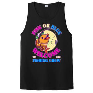 Cute Pink Or Blue Welcome To The Fishing Crew New Baby PosiCharge Competitor Tank