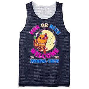 Cute Pink Or Blue Welcome To The Fishing Crew New Baby Mesh Reversible Basketball Jersey Tank