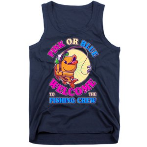 Cute Pink Or Blue Welcome To The Fishing Crew New Baby Tank Top