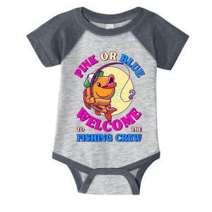 Cute Pink Or Blue Welcome To The Fishing Crew New Baby Infant Baby Jersey Bodysuit