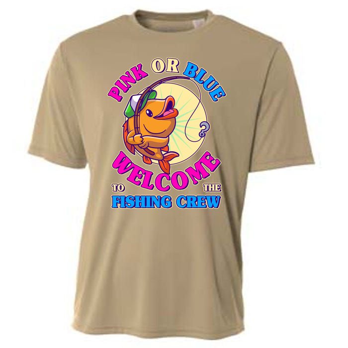 Cute Pink Or Blue Welcome To The Fishing Crew New Baby Cooling Performance Crew T-Shirt