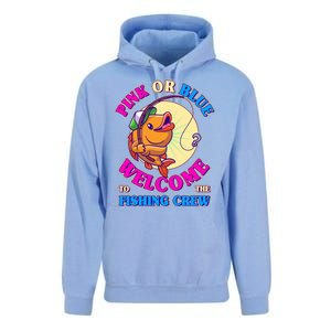 Cute Pink Or Blue Welcome To The Fishing Crew New Baby Unisex Surf Hoodie