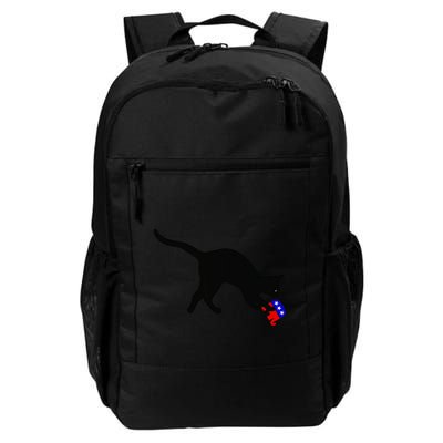 Cat Pouncing On Gop Elephant Cat Knocking Over Gop Elephant Backpack