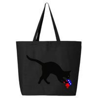 Cat Pouncing On Gop Elephant Cat Knocking Over Gop Elephant 25L Jumbo Tote