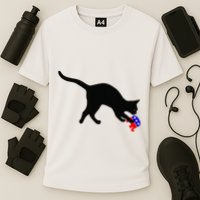 Cat Pouncing On Gop Elephant Cat Knocking Over Gop Elephant Performance Shirt