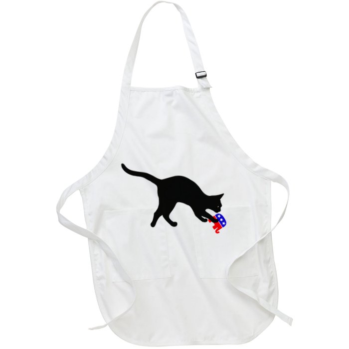 Cat Pouncing On Gop Elephant Cat Knocking Over Gop Elephant Apron