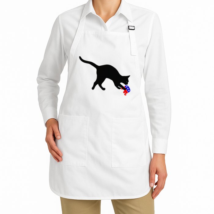 Cat Pouncing On Gop Elephant Cat Knocking Over Gop Elephant Apron