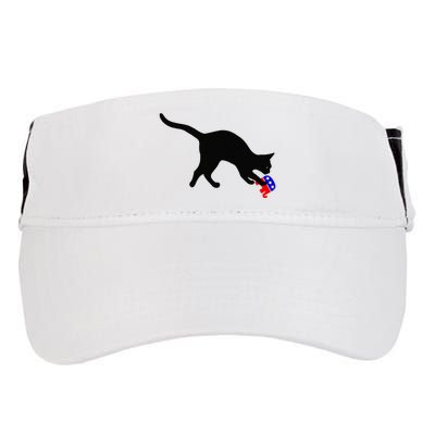 Cat Pouncing On Gop Elephant Cat Knocking Over Gop Elephant Adult Drive Performance Visor