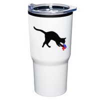 Cat Pouncing On Gop Elephant Cat Knocking Over Gop Elephant Tumbler