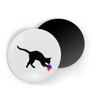 Cat Pouncing On Gop Elephant Cat Knocking Over Gop Elephant Magnet