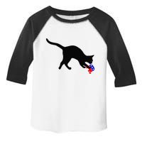 Cat Pouncing On Gop Elephant Cat Knocking Over Gop Elephant Toddler Fine Jersey T-Shirt