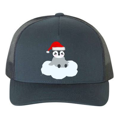 Christmas Penguin On Cloud Nine Funny Gift Yupoong Adult 5-Panel Trucker Hat