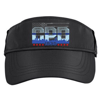 Chicago Police Officer Vintage CPD Adult Drive Performance Visor