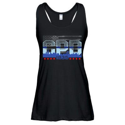 Chicago Police Officer Vintage CPD Ladies Essential Flowy Tank