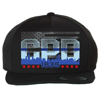 Chicago Police Officer Vintage CPD Wool Snapback Cap