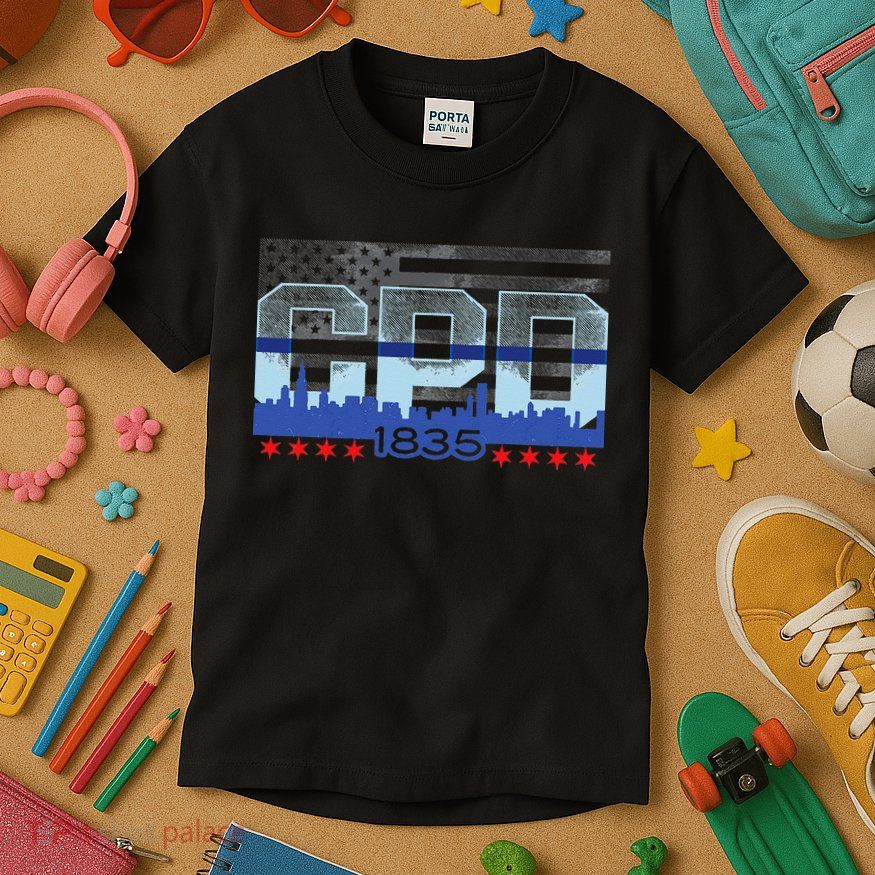 Chicago Police Officer Vintage CPD Kids T-Shirt