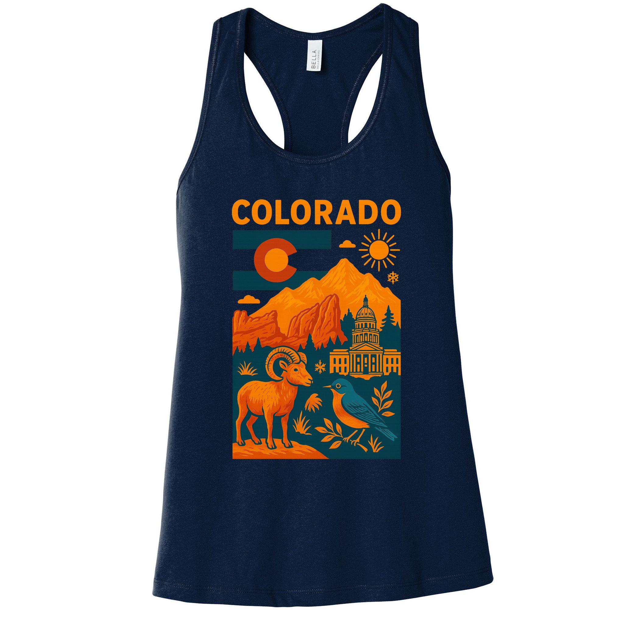 Colorado Peaks Of Greatness Womens Tank Top