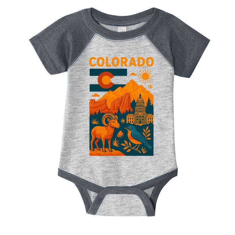 Colorado Peaks Of Greatness Infant Baby Jersey Bodysuit