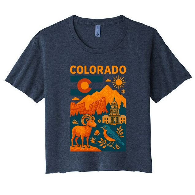 Colorado Peaks Of Greatness Crop Top