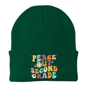 Cute Peace Out Second Grade Funny Last Day Of School Knit Cap Winter Beanie