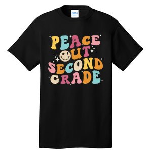 Cute Peace Out Second Grade Funny Last Day Of School Tall T-Shirt